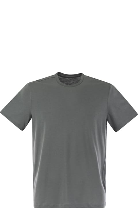 Majestic Filatures Topwear for Men Majestic Filatures Short-sleeved T-shirt In Lyocell And Cotton