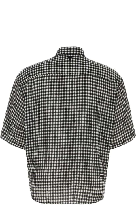 メンズ Ami Alexandre Mattiussiのシャツ Ami Alexandre Mattiussi Embroidered Viscose Shirt