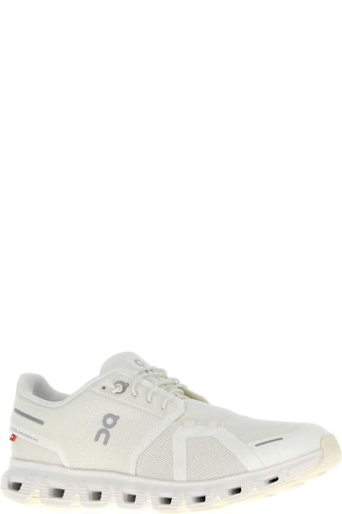 ON for Kids ON White Mesh Cloud 6 Sneakers