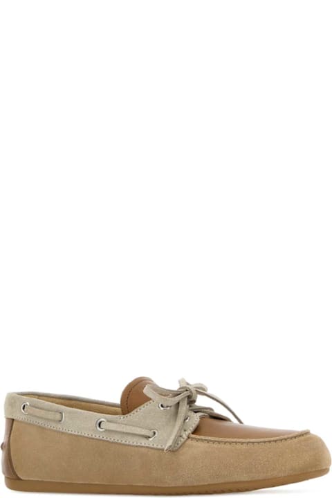 Miu Miu Multicolor Leather And Suede Loafers