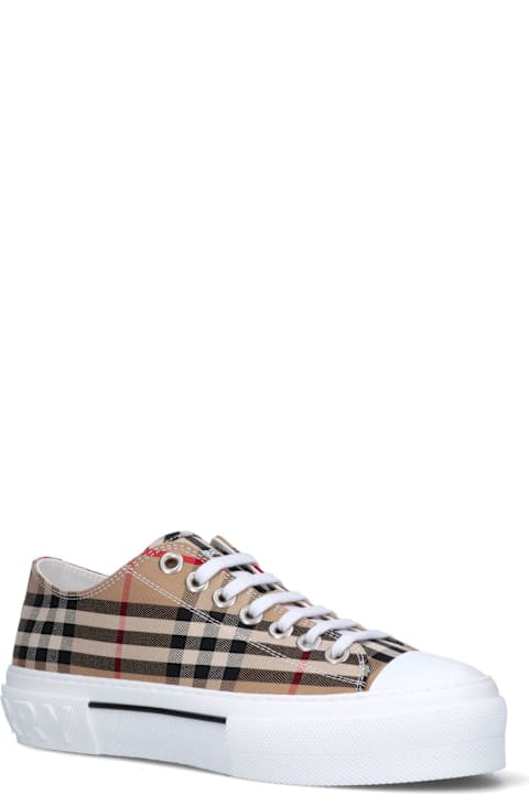Burberry Tartan Pattern Sneakers