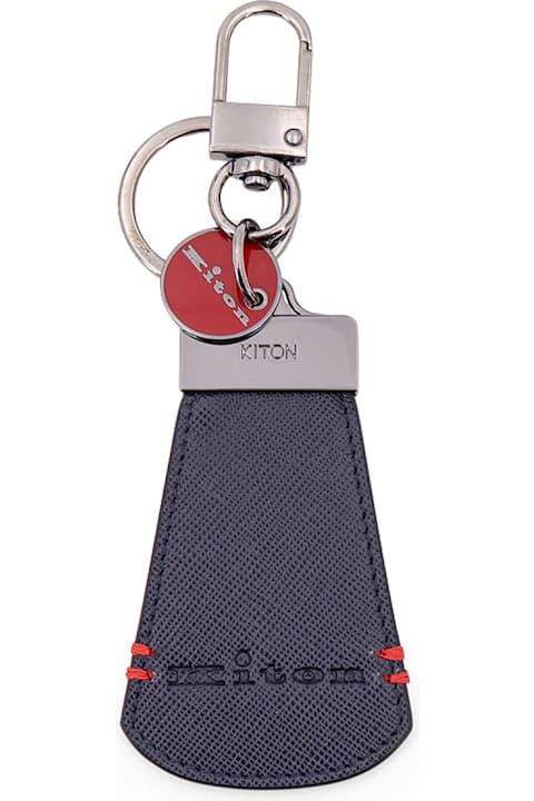 Kiton for Men Kiton Leather Key Ring