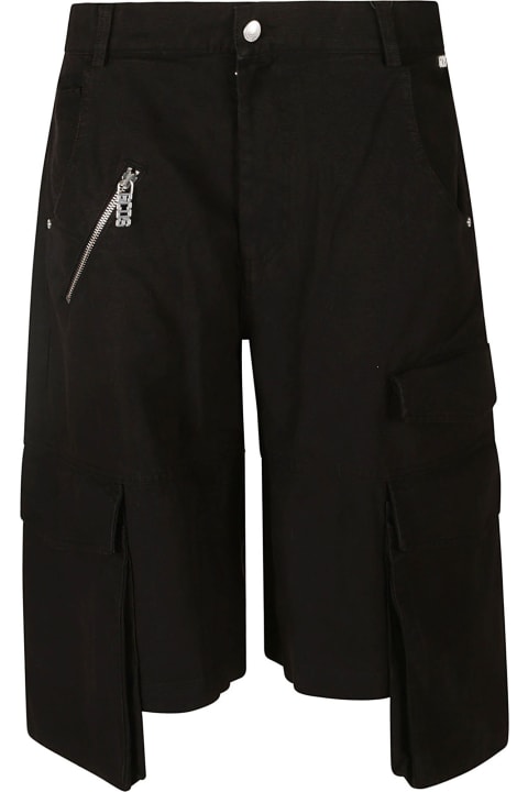 GCDS Pants & Shorts for Women GCDS Logo Patched Cargo Shorts