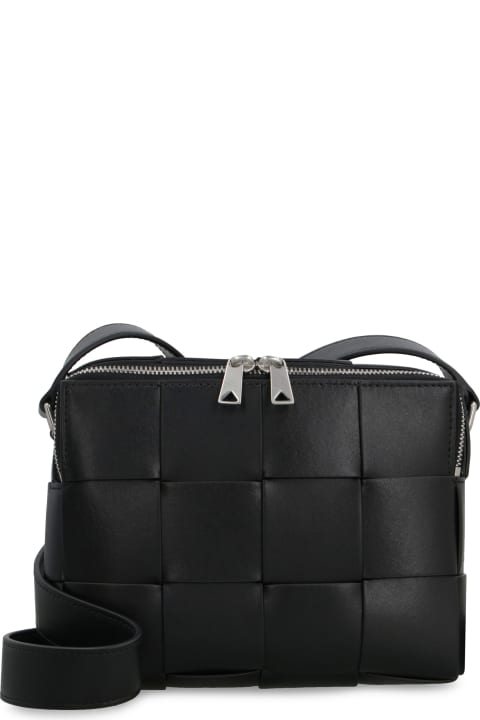 Bags for Men Bottega Veneta Cassette Leather Camera Bag