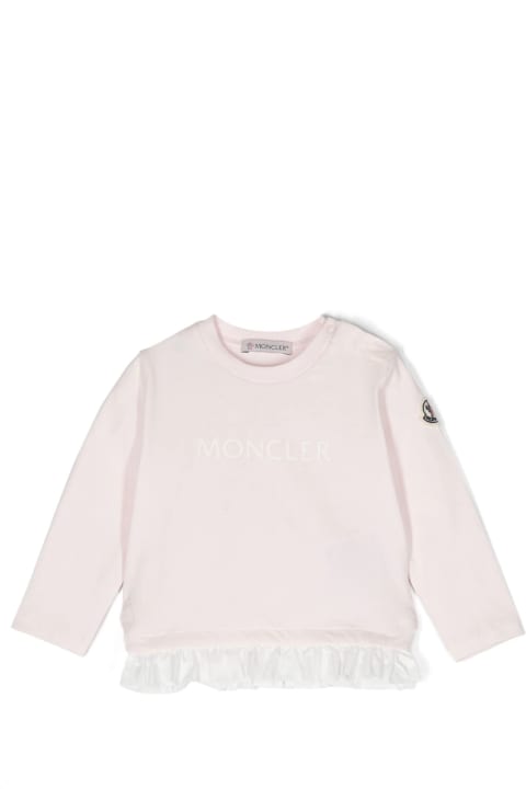 Fashion for Baby Boys Moncler Moncler New Maya T-shirts And Polos Pink