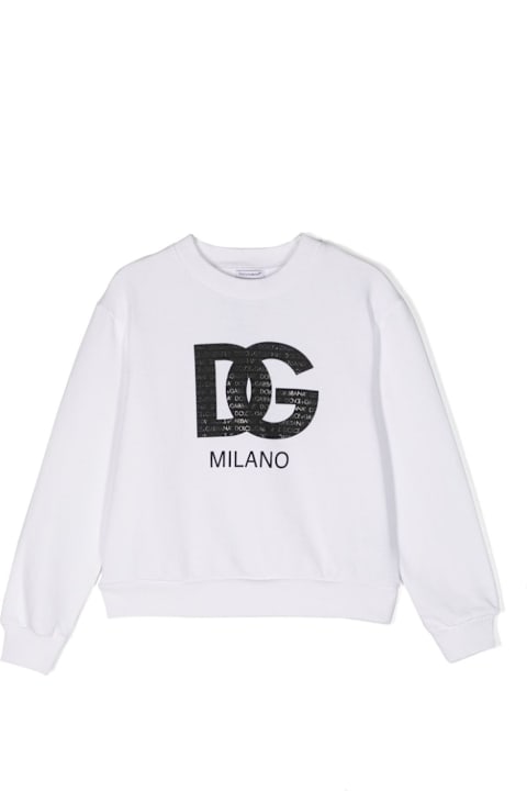 Dolce & Gabbana Kids Dolce & Gabbana Felpa Con Stampa