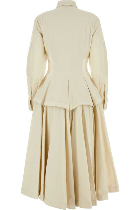 ウィメンズ Bottega Venetaのウェア Bottega Veneta Sand Cotton Blend Shirt Dress