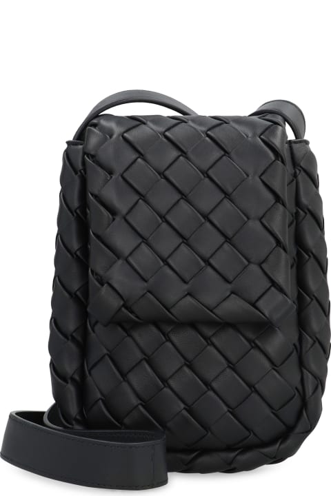 Shoulder Bags for Men Bottega Veneta Leather Crossbody Bag