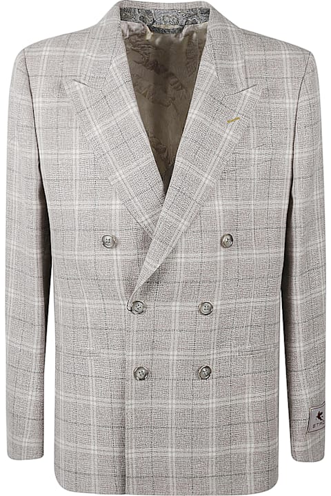 Homeware Etro Double-breasted Tartan Blazer