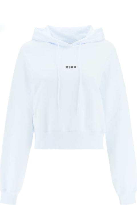 Homeware MSGM Small Logo Cropped Sweatshirt