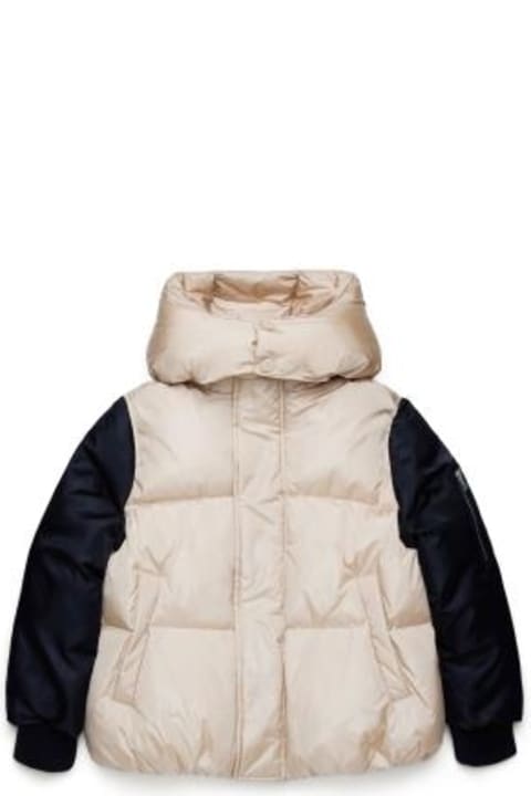 MM6 Maison Margiela Coats & Jackets for Girls MM6 Maison Margiela Piumino Bicolore Con Applicazione