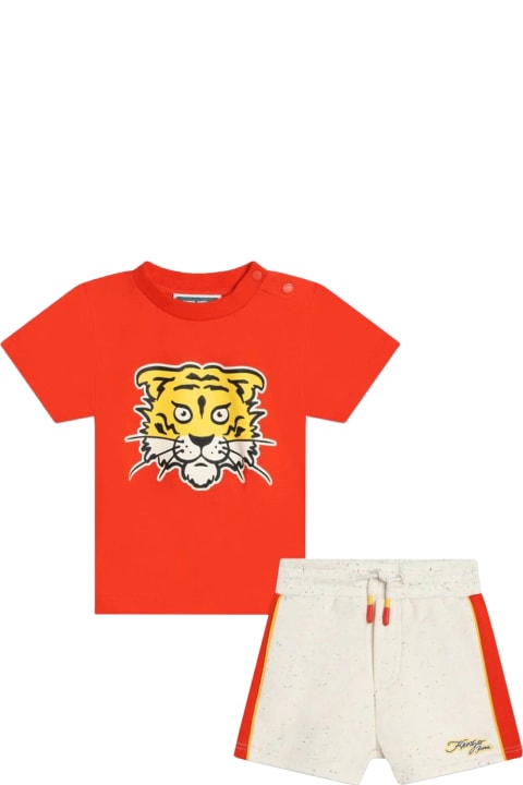 Kenzo Bodysuits & Sets for Baby Boys Kenzo Cotton T-shirt And Bermuda Shorts