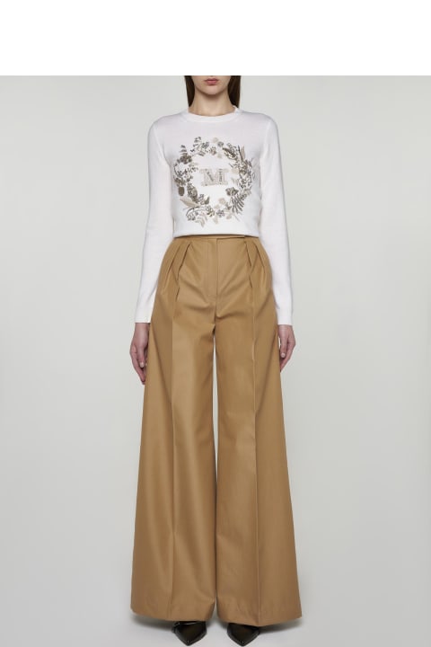 Clothing Sale for Women Max Mara Corte Cotton Trousers