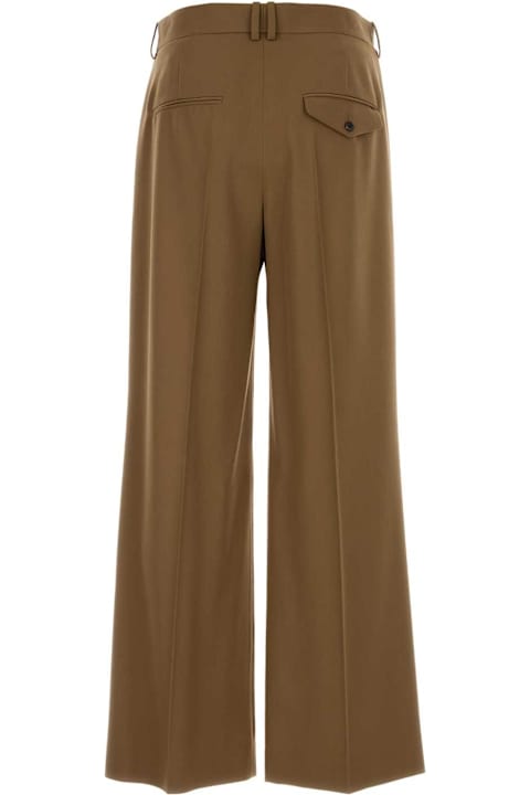 Quiet Luxury for Men The Row Biscuit Wool Holl Wide-leg Pant