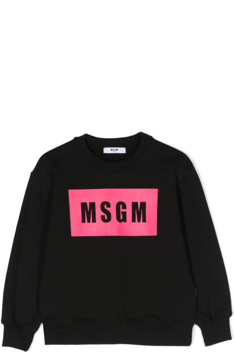 Sweaters & Sweatshirts for Boys MSGM Msgm Felpa Viola In Cotone Bambino