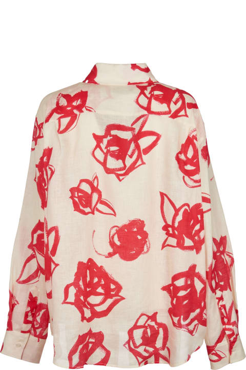 MSGM Topwear for Women MSGM Rose Print Shirt