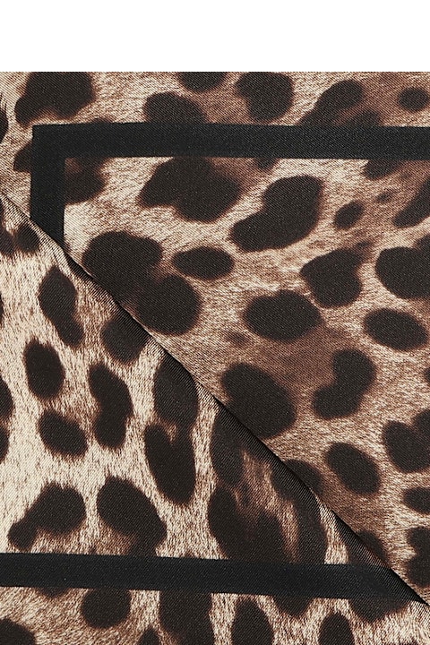 Dolce & Gabbana Scarves & Wraps for Women Dolce & Gabbana Animal Print Twill Scarf