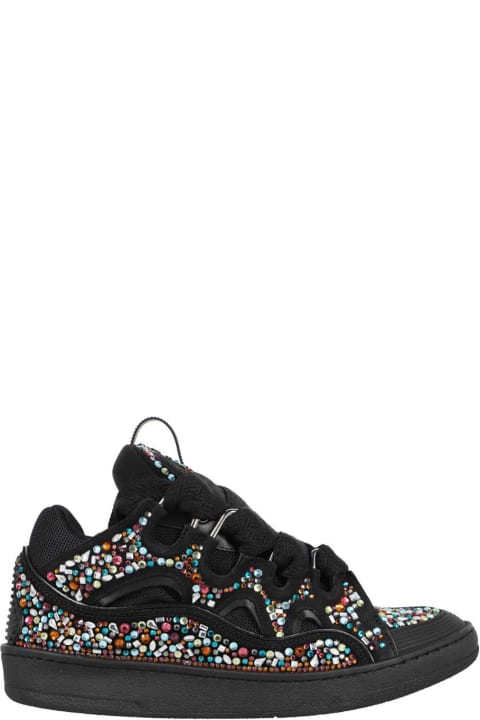 Lanvin أحذية لـ القسم الرجالي Lanvin Leather Sneakers