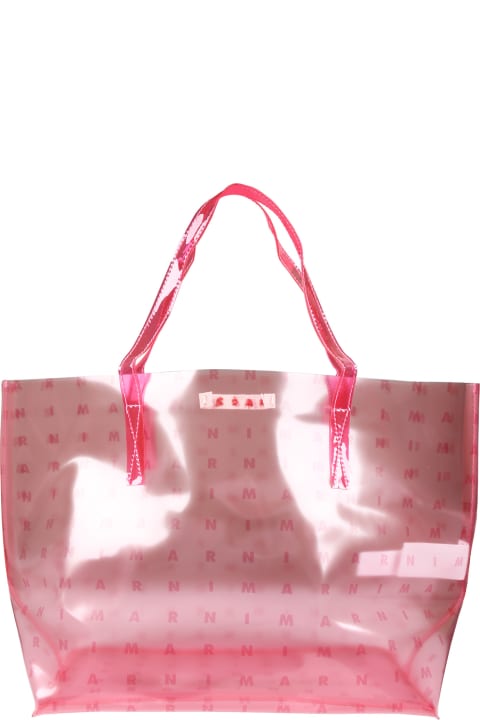 Marni for Kids Marni Pink Casual Bag For Girl With Logo