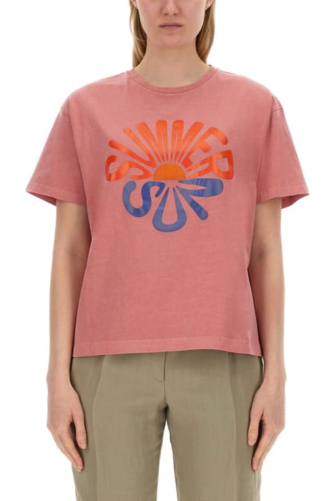 PS by Paul Smith Topwear for Women PS by Paul Smith Summer Sun Print T-shirt