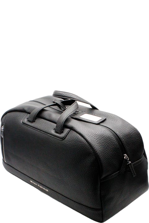 Armani Collezioni for Men Armani Collezioni Travel Bag In Soft Textured Ecological Leather With Zip Closure And Shoulder Strap Supplied, Internal And External Pockets Misure:50x23x28 Cm