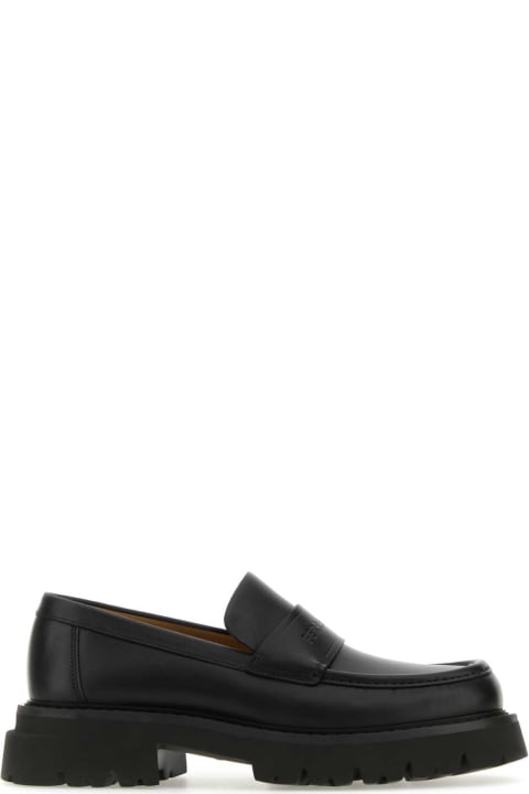 Ferragamo Loafers & Boat Shoes for Women Ferragamo Black Leather Fergal Loafers
