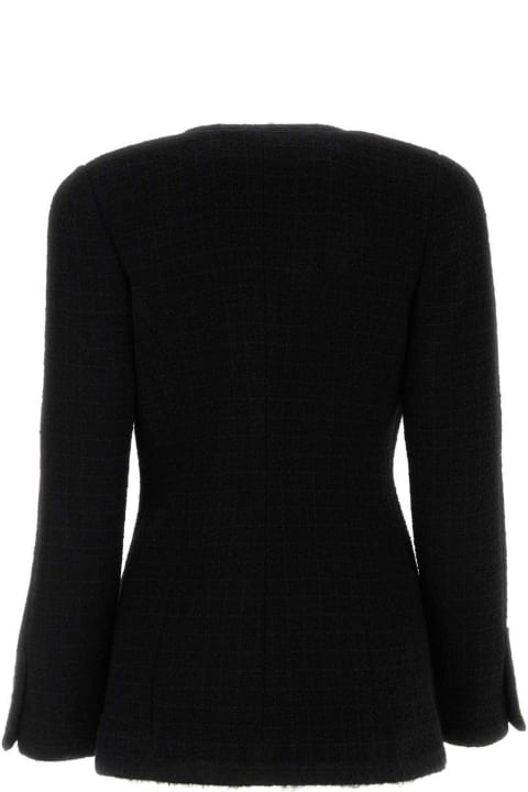 Alessandra Rich Coats & Jackets for Women Alessandra Rich Double-breasted V-neck Blazer