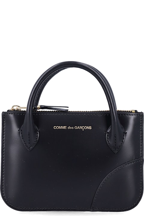 インテリア Comme des Garçons Comme Des Garçons Leather Mini Wallet Bag With Handles