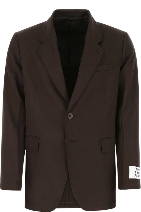 Études Coats & Jackets for Men Études Chocolate Wool Blazer