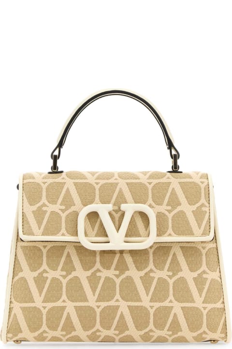 ウィメンズ Valentino Garavaniのトートバッグ Valentino Garavani Toile Iconographe Vlogo Handbag
