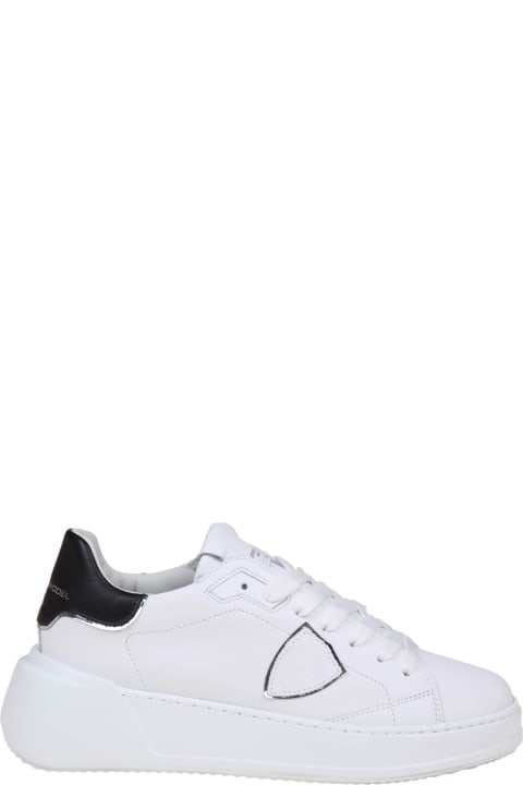Philippe Model for Women Philippe Model Tres Temple Low In Black And White Leather