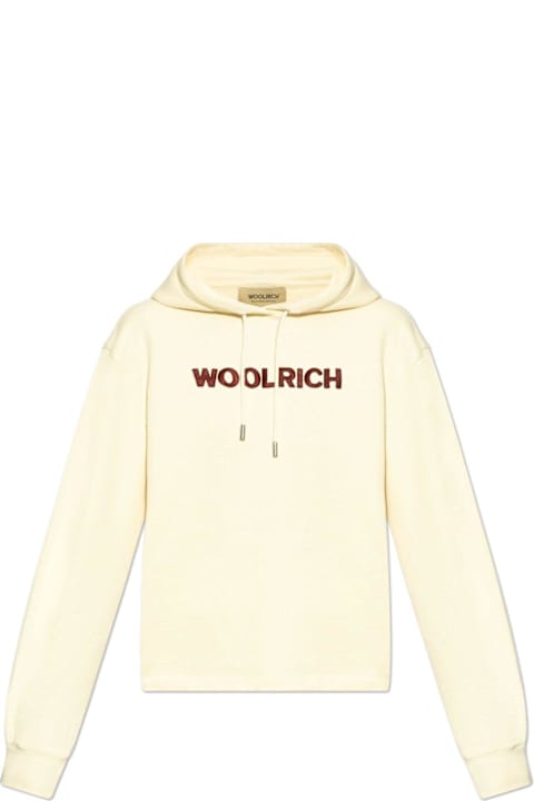 Woolrich for Women Woolrich Logo Embroidered Drawstring Hoodie