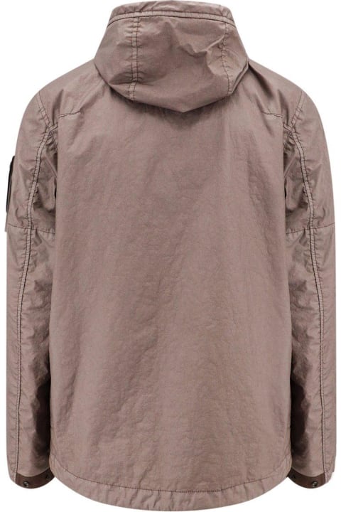 Coats & Jackets for Men Stone Island Membrana 3l Tc Zipped Hooded Jacket