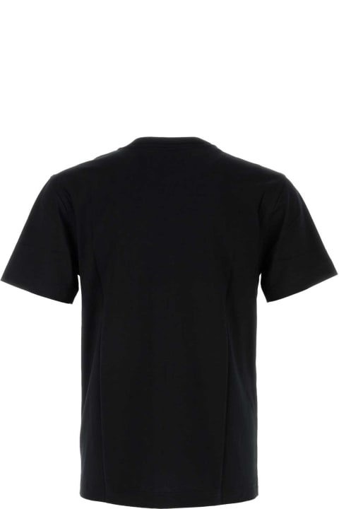 Burberry ملابس علوية لـ القسم الرجالي Burberry Black Cotton T-shirt