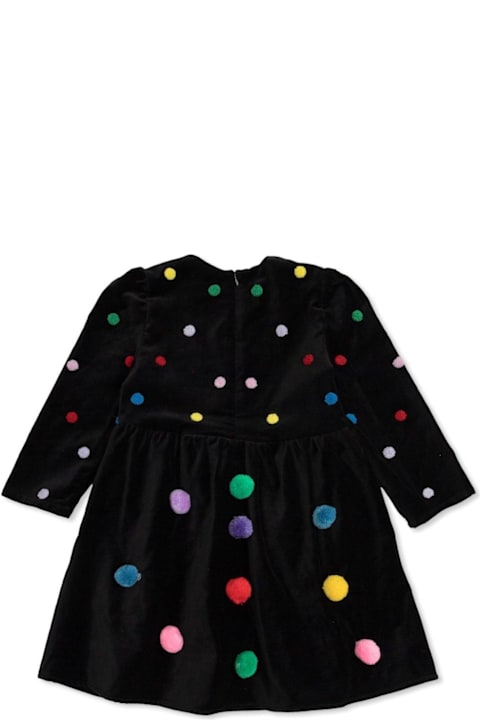 Stella McCartney Dresses for Girls Stella McCartney Pompom Detailed Flared Dress