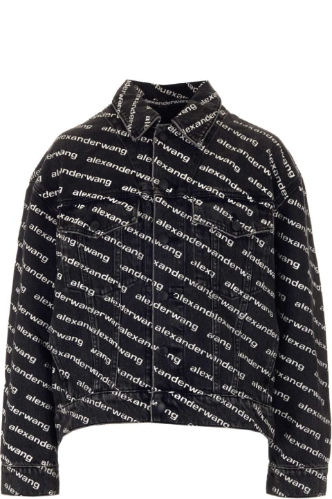 T by Alexander Wang Coats & Jackets for Women T by Alexander Wang Monogram Denim Jacket