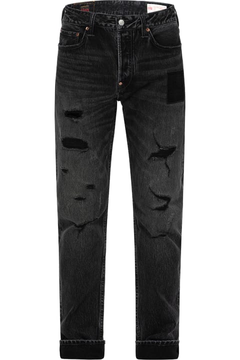 Black Cotton Denim Jeans
