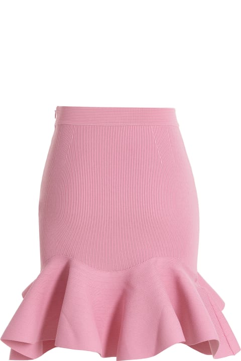 Homeware Alexander McQueen Ruffle Rib Mini Skirt