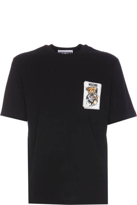 أدوات منزلية Moschino Drawn Teddy Bear T-shirt