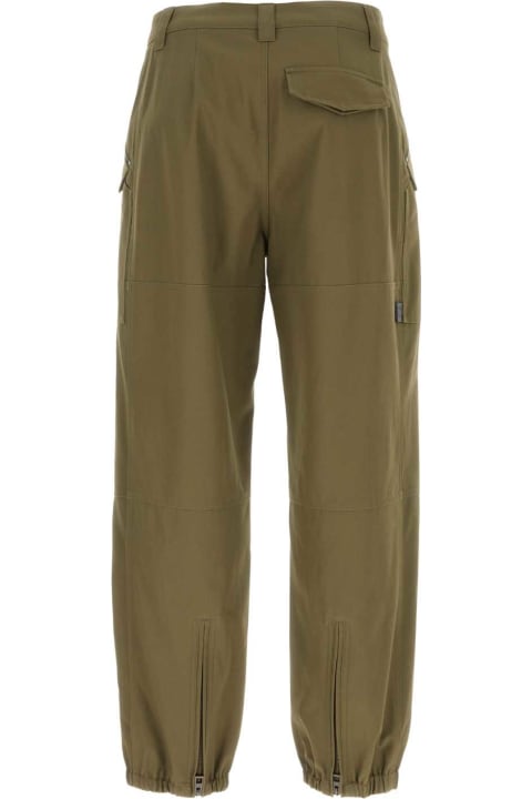 メンズ フリース＆ラウンジウェア Loewe Army Green Cotton Pant