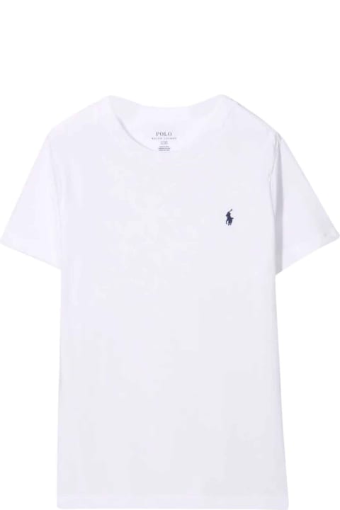 Ralph Lauren T-Shirts & Polo Shirts for Boys Ralph Lauren White T-shirt With Logo
