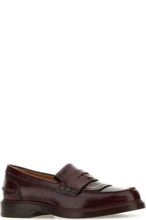 Tod's Flat Shoes for Women Tod's Chocolate Leather Penny Loafers
