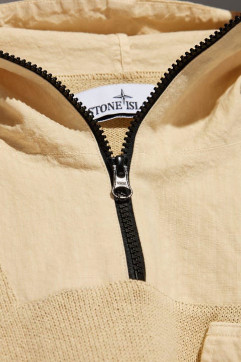 Stone Island Clothing for Men Stone Island Logo Patch Half-zipped Hoodie