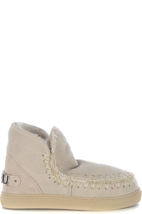 Fashion for Women Mou Boots Mou "sneakers Metal Logo" Made In Suede