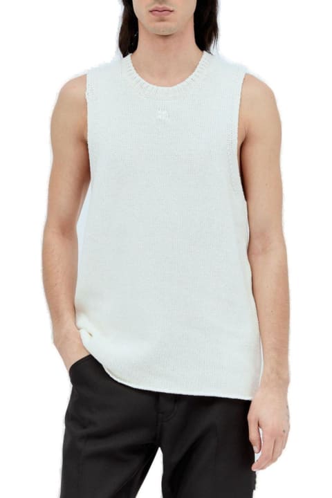 Courrèges Topwear for Men Courrèges Ribbed-knit Sleeveless Tank Top