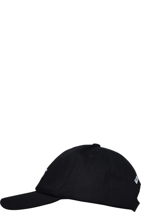 メンズ GCDSの帽子 GCDS Black Cotton Hat