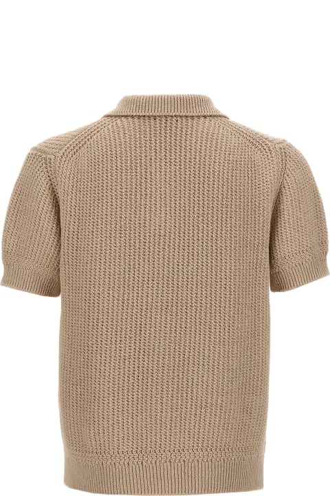 Brioni Sweaters for Men Brioni Knitted Polo Shirt