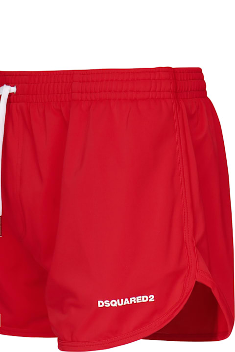 Dsquared2 Swimwear for Men Dsquared2 Midi Boxer With Logo