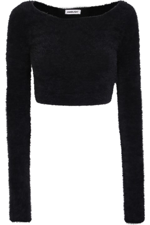 AMBUSH Women AMBUSH Cropped Sweater Black
