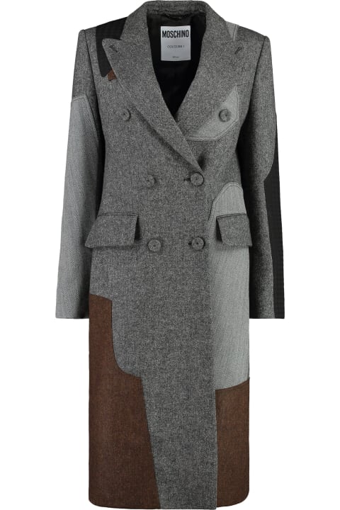 Moschino Coats & Jackets for Women Moschino Contrasting Detail Coat